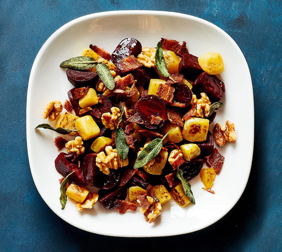 Roasted Beets With Bacon, Sage and Brown Butter
